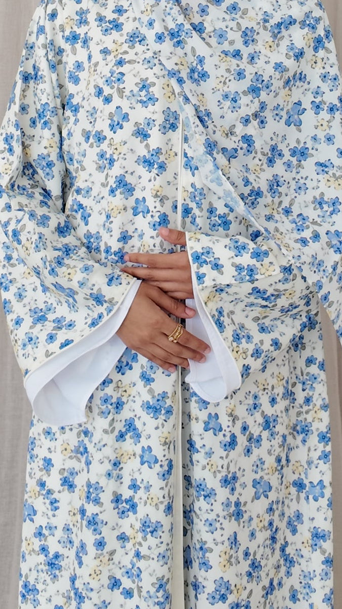 Summer Floral Chiffon Abaya
