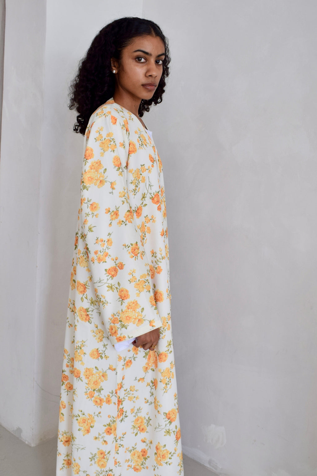 Summer Floral Chiffon Abaya