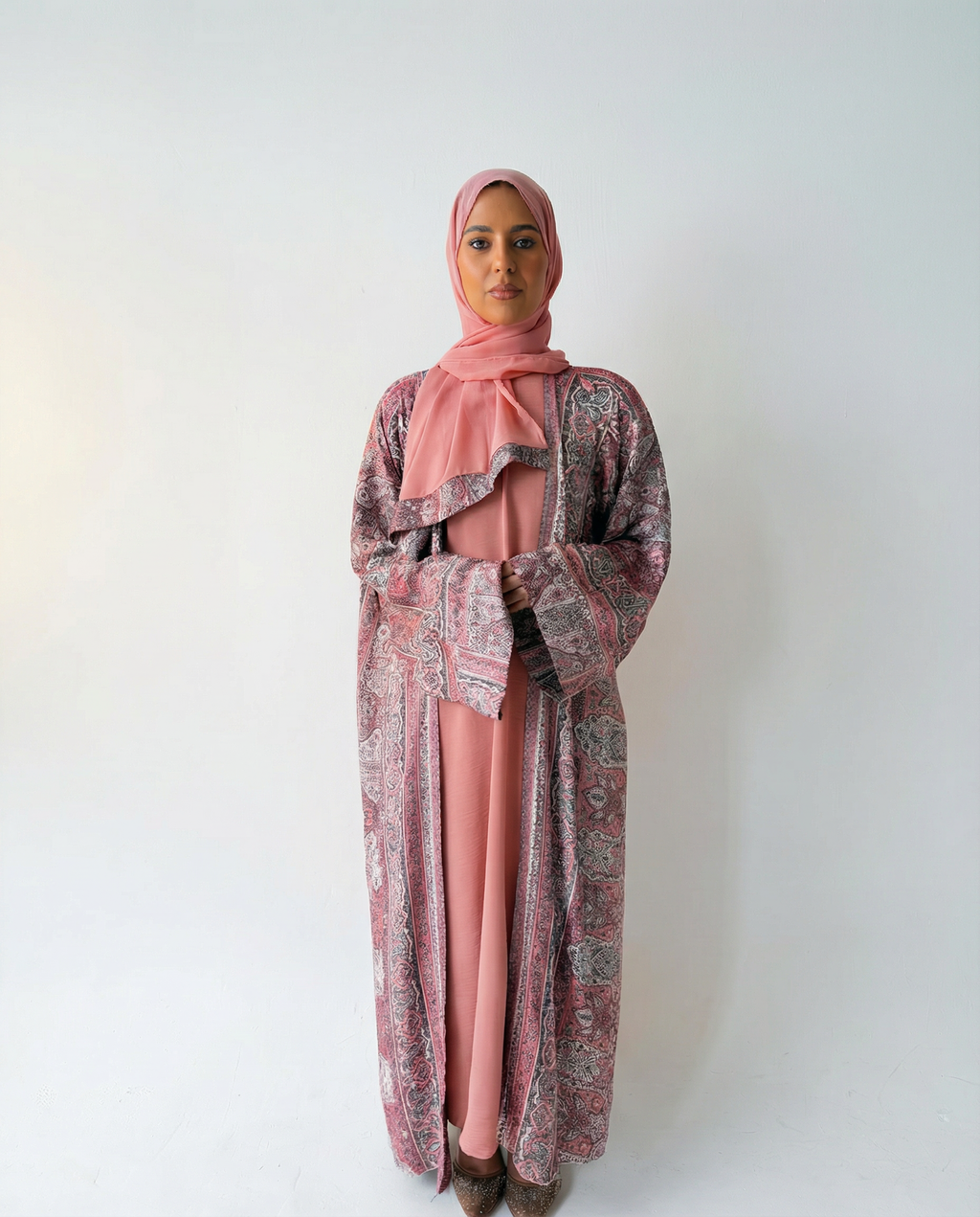 Luxury KASHMIRI PASHMINA Abaya Set