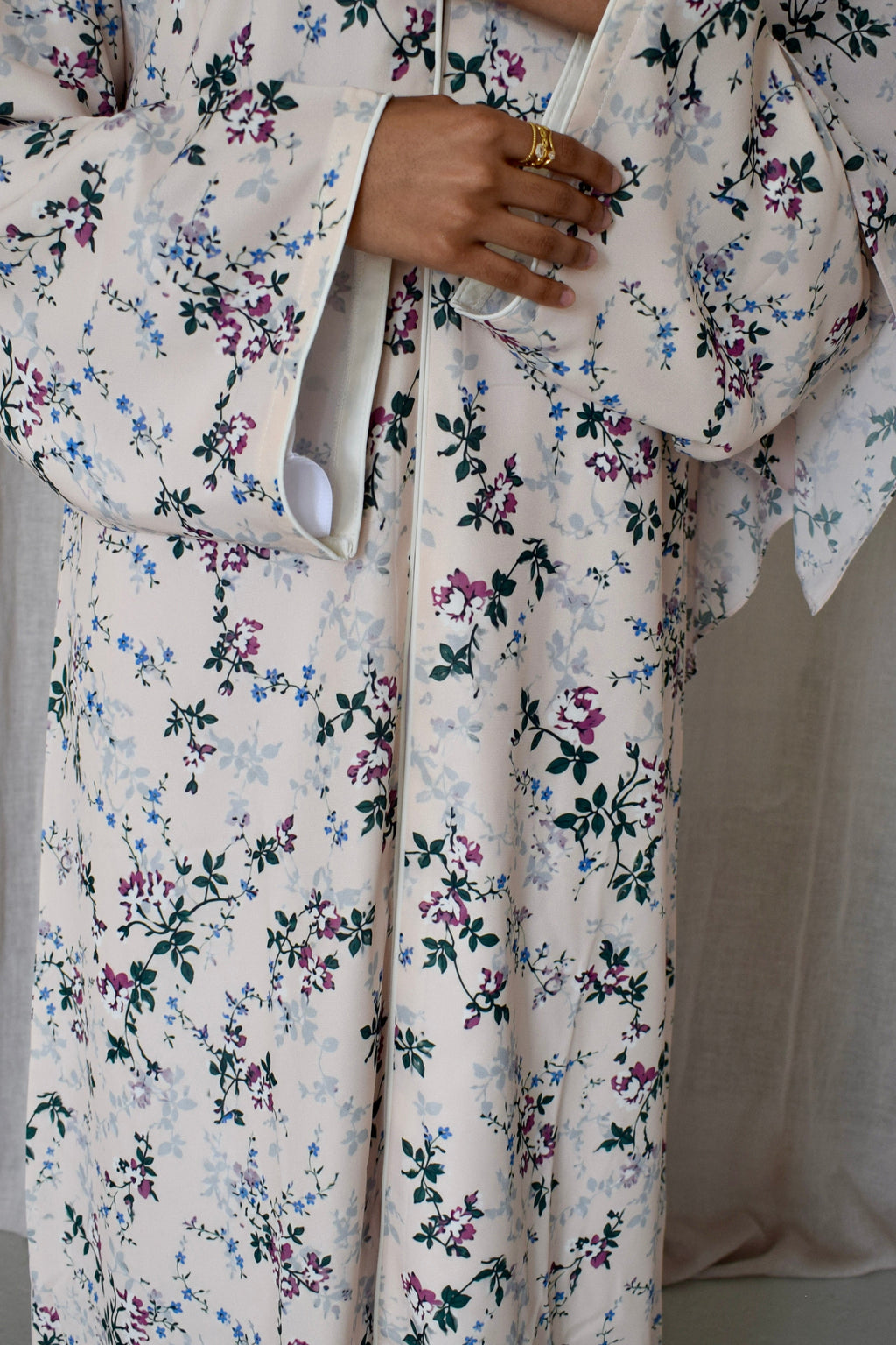 Summer Floral Chiffon Abaya