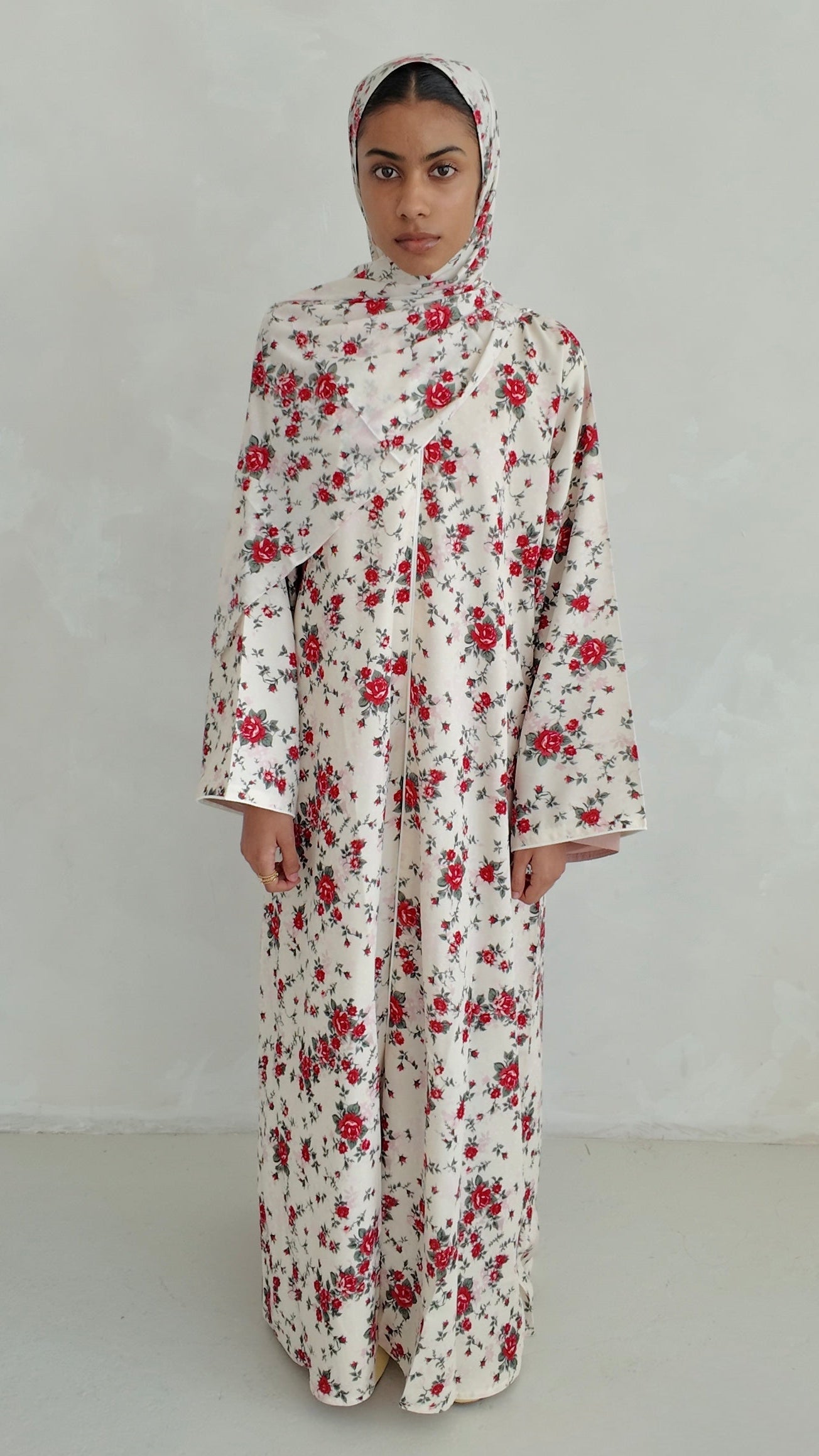 Summer Floral Chiffon Abaya