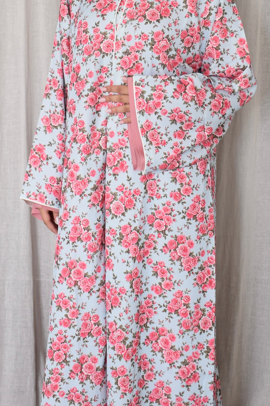 Summer Floral Chiffon Abaya