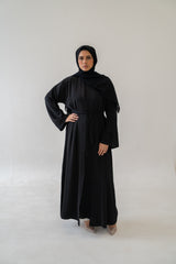 Luxury 4-Piece Nida Abaya Set | Beaded Elegance