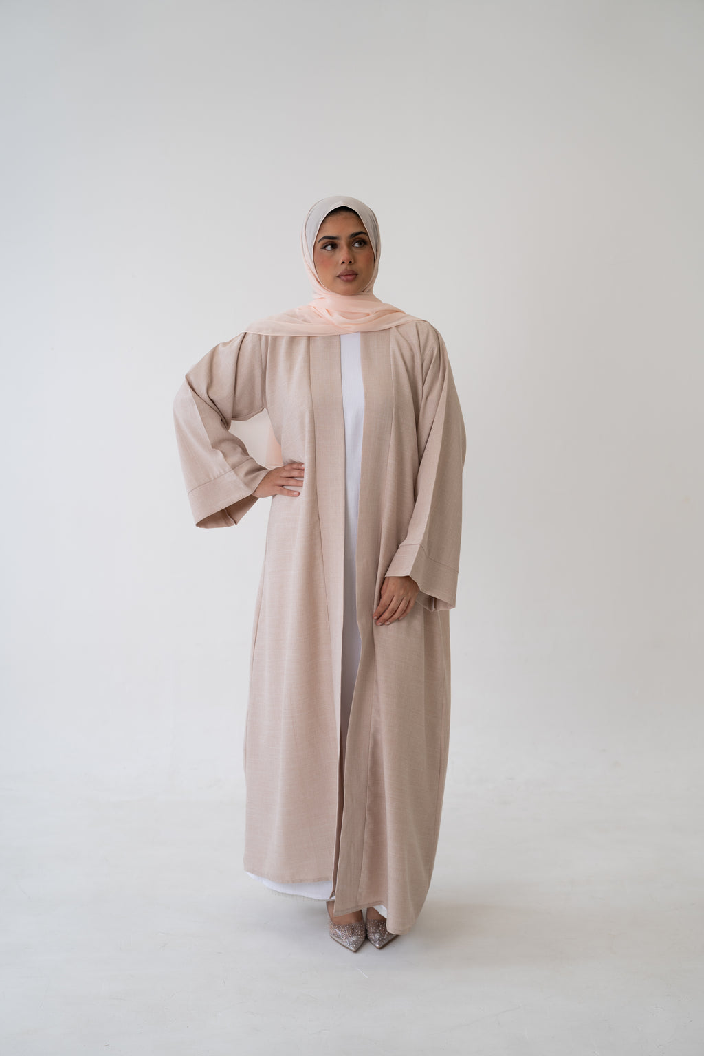 3 Piece Linen Abaya Set comfortable summer outfit