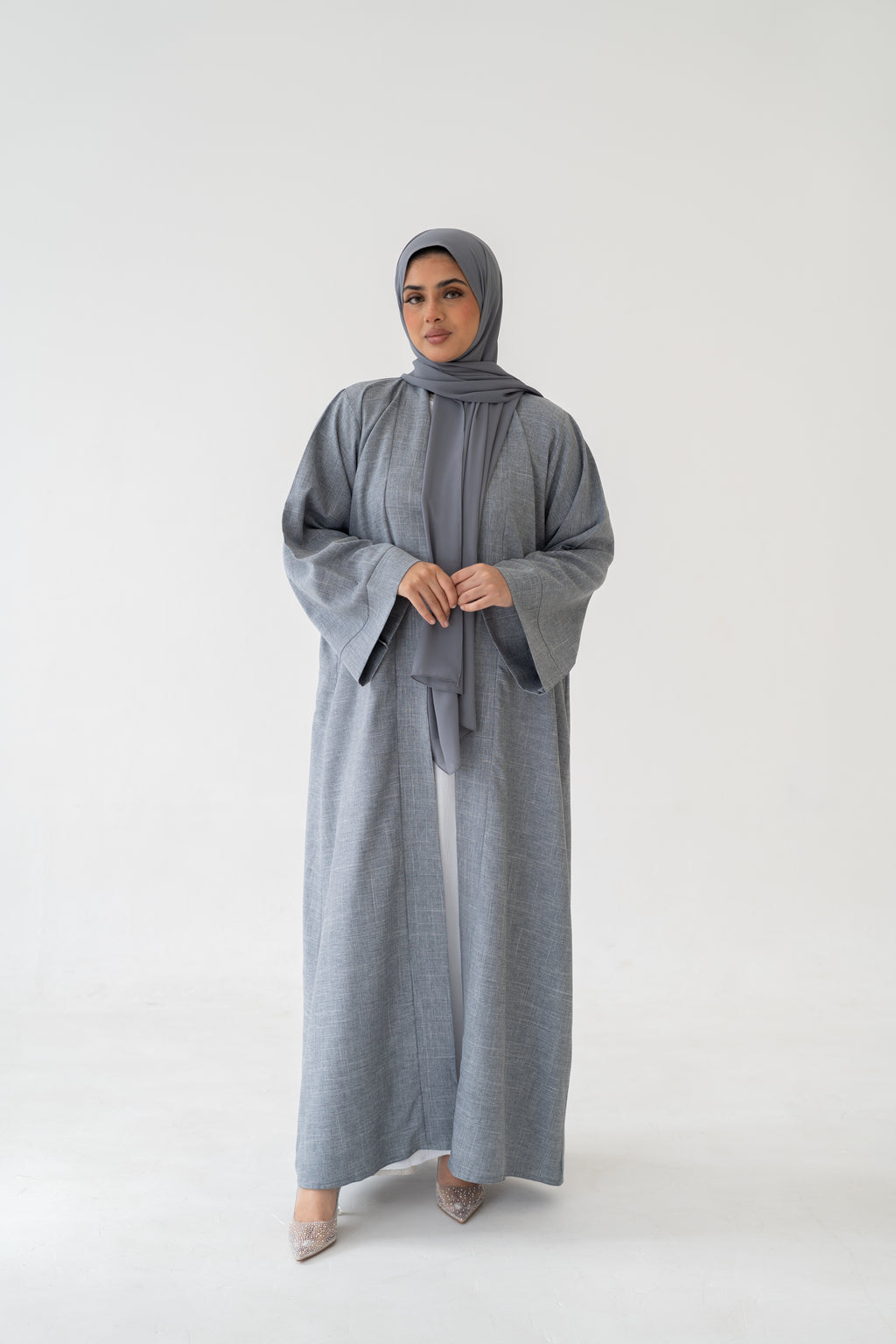 3 Piece Linen Abaya Set elegant everyday styling