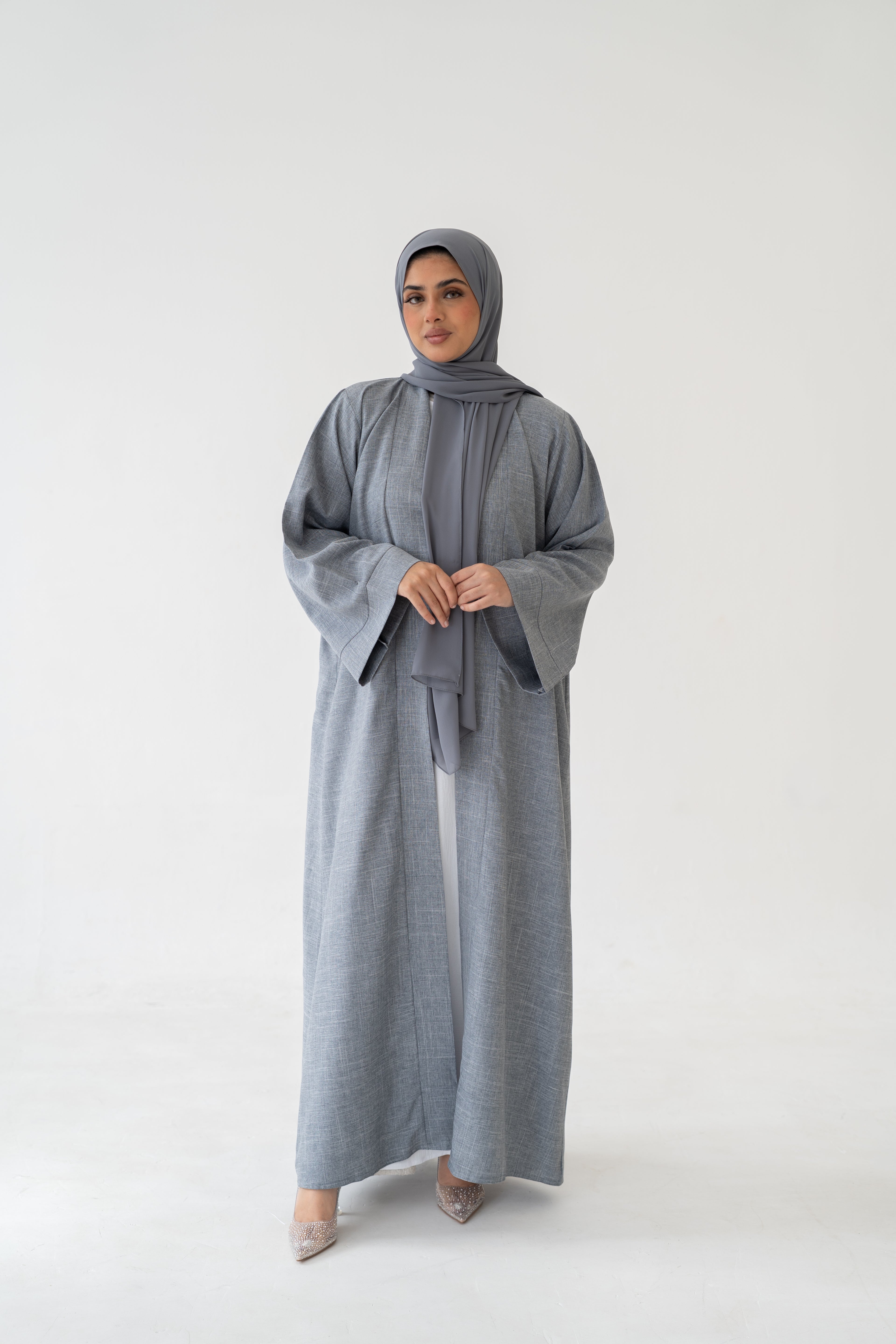 3 Piece Linen Abaya Set elegant everyday styling