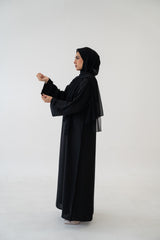 Plain Black Abaya – Premium Nida Fabric for Elegant Modesty