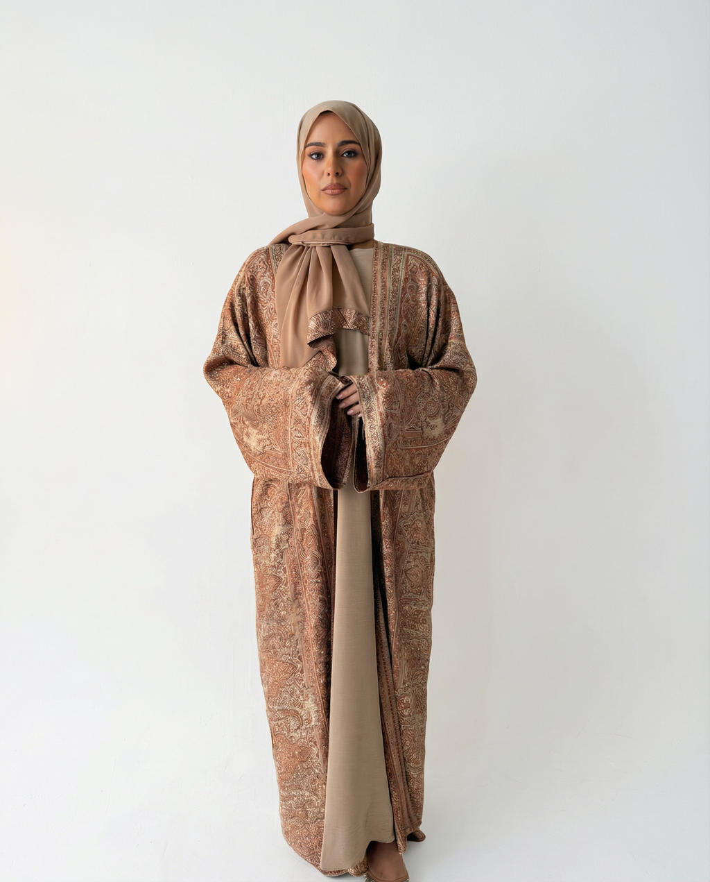 Luxury KASHMIRI PASHMINA Abaya Set