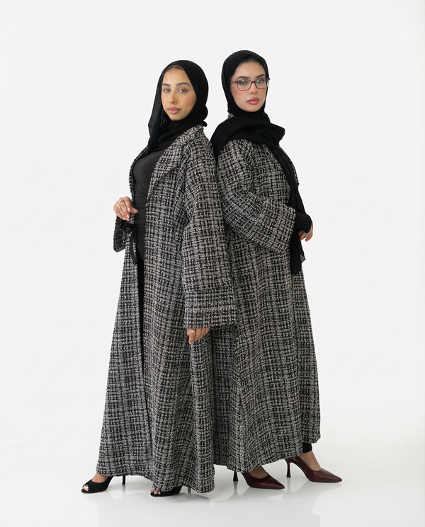 Abaya Winter Coat – Thick Button‑Front Modest Outerwear