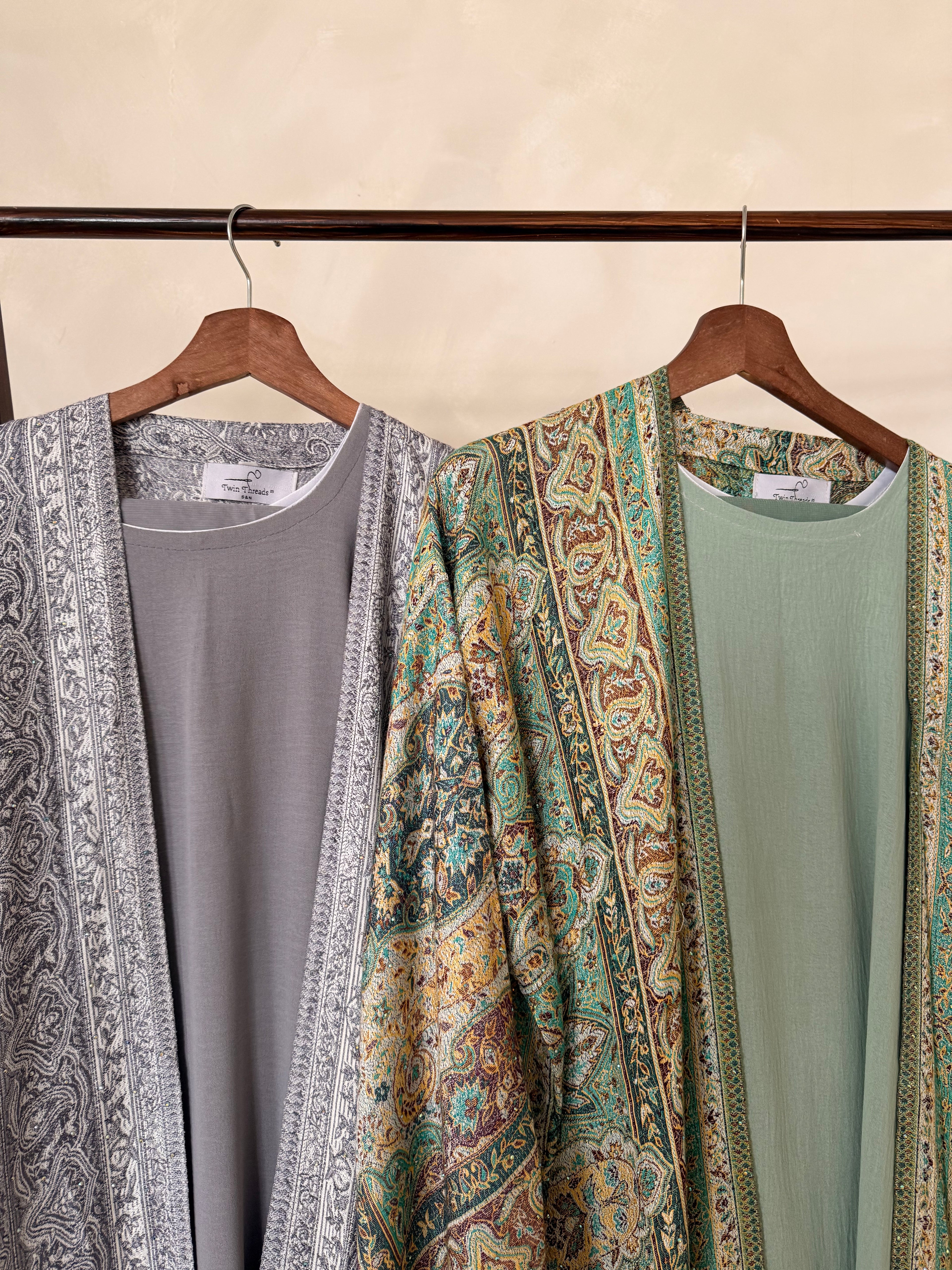 Luxury KASHMIRI PASHMINA Abaya Set