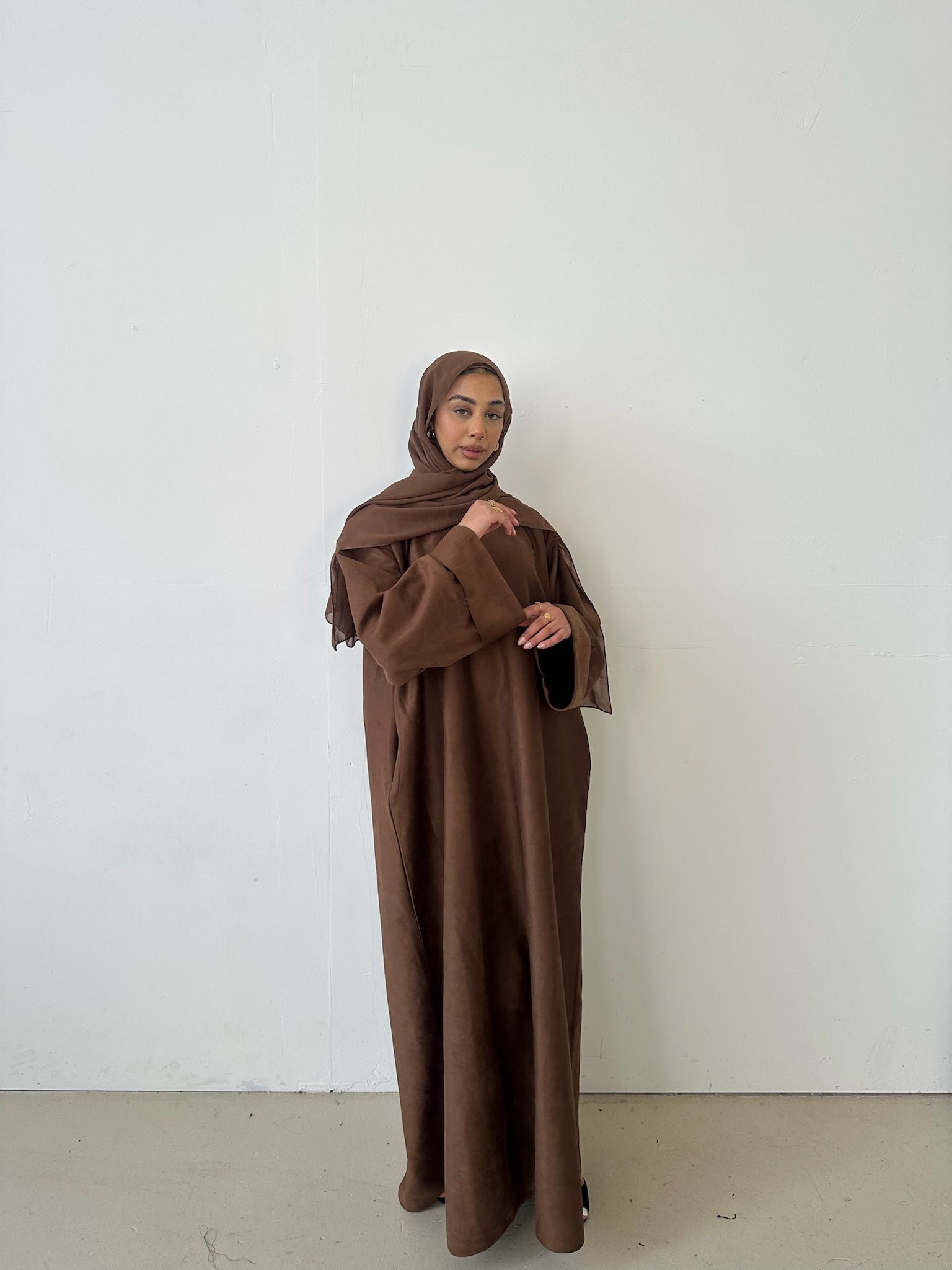 Comfortable Suede Winter Abaya winter wear