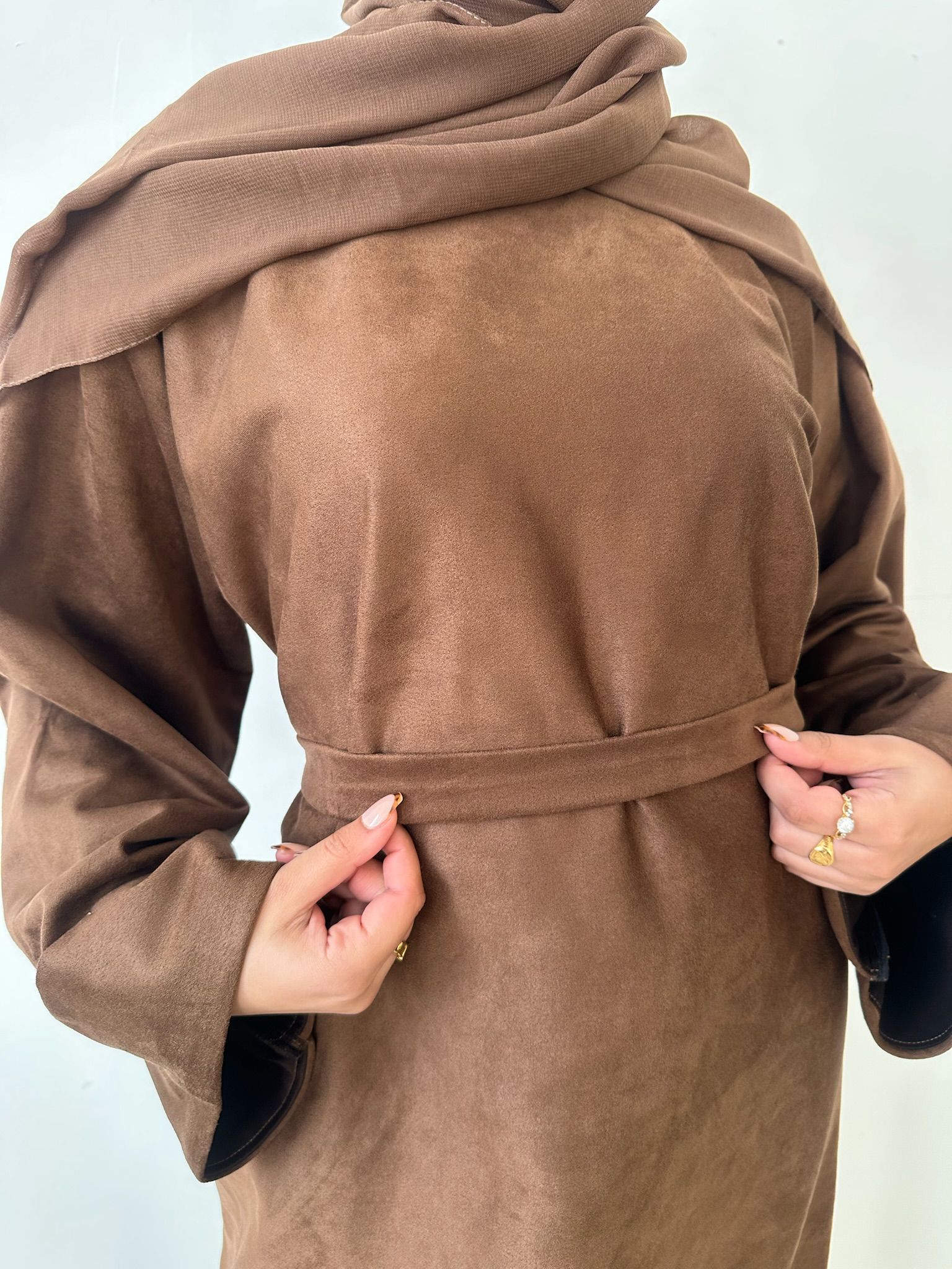 Comfortable Suede Winter Abaya winter wear