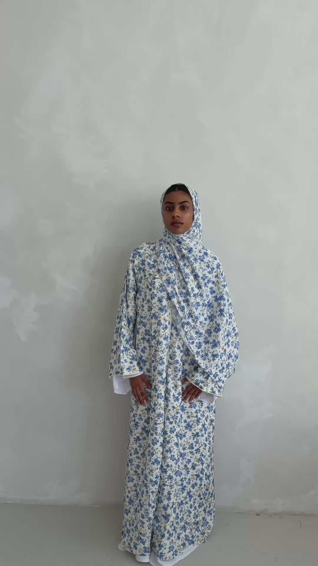 Summer Floral Chiffon Abaya